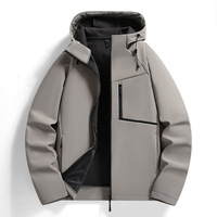 Chaqueta Cortavientos Casual de Invierno para Hombre, con Cremallera, Delgada, Impermeable, Transpirable, con Capucha, Servicio OEM, Ropa de Trabajo para Exteriores