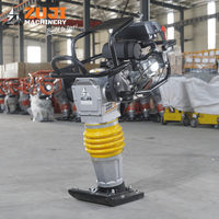 Compacteur à piston HCD125, 5,5 CV, essence, diesel, électrique, machine de compactage du sol pour la construction