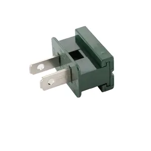 125V Green 8A Zip Vampire SPT-1 Male Plug High Quality Plugs & Sockets