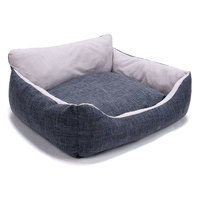 Großhandel Waschbares Hochwertiges Maßgefertigtes Designer-Luxus Quadratisches Klassisches Dropshipping Großes Etagenbett Hundebett Haustierbett