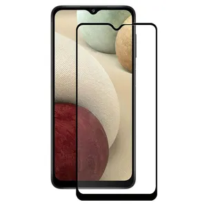 Paquete de 2 uds de vidrio templado <span class=keywords><strong>Sam</strong></span> Sung Galaxy A12 6,5 "2 paquete 2.5D estampado de seda Protector de pantalla de vidrio templado de calidad superior para A52 - Product Image 1