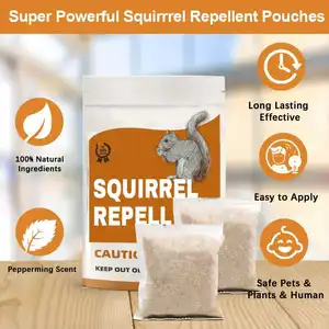 100% Natural Peppermint Formula Squirrel Repeller Rodent Repellent Away Outdoor Garden Protection