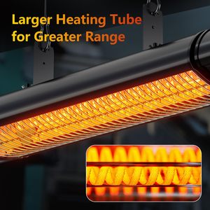 Calentador Infrarrojo Eléctrico Inteligente de Alta Gama de 2000W con Sensor Corporal IR, de Aluminio, para Montaje en Pared, para Uso en Interiores y Exteriores, para Baño - Product Image 6