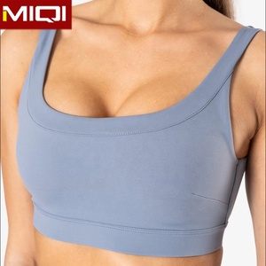 <span class=keywords><strong>Reggiseno</strong></span> <span class=keywords><strong>Sportivo</strong></span> da Donna Personalizzabile con Logo, Tinta Unita, per Fitness e Palestra, Taglie Forti, Elegante, 87% Nylon 13% Spandex - Product Image 5