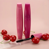 Emballage cosmétique en gros, tube de mascara vide rose de grande capacité 20 ml avec bouchon à vis ABS et grand applicateur brosse