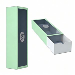 Custom Drawer Jewelry Packaging Box With Clear PVC Window Sliding Drawer <b>Boxes</b> White Kraft Cardboard Paper <b>Gift</b> Packaging - Product Image 1