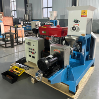 Mini Extrudeuse Diesel Flottante et Coulante pour la Fabrication de Granulés Alimentaires en Forme d'Os, de Triangle et de Cœur pour Chiens, Chats, Poissons et Crevettes