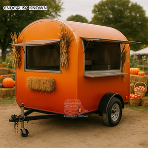 Cart BBQ Fiberglass Aluminum Towable Food Trailer Mobile Food Truck for Fried Chicken Beer Snack Chips - Product Image 5