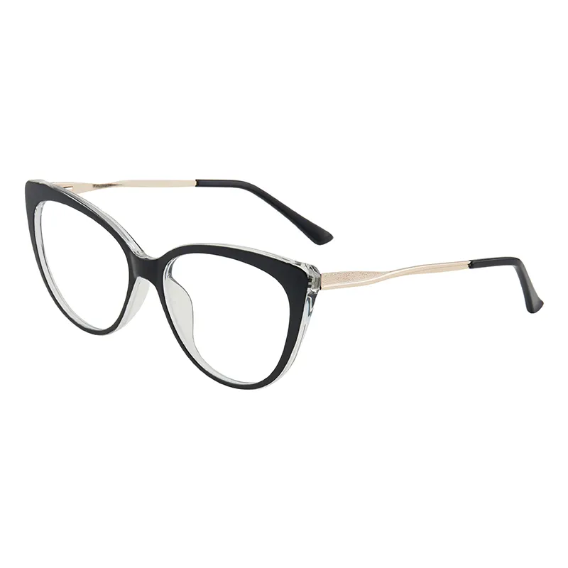 Gafas ópticas de ordenador TR90 para mujer, lentes con bloqueo de luz azul, Color degradado, marcos de anteojos de ojo de gato