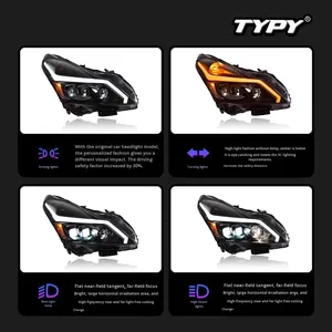 Gruppo Fari Modificato TYPY per Infiniti G25 G37 2010-2015, Lente LED 12V, Luci Diurne, Indicatore di Direzione Dinamico - Product Image 3