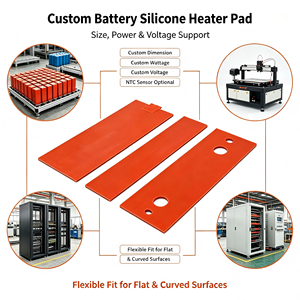 580x170mm silicone Heating pad 130W Battery <b>Blanket</b> for 48V battery pack 16S 280Ah or 314Ah DIY JK BMS Battery <b>Box</b> - Product Image 4