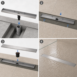 Desagüe de Ducha Lineal de Acero Inoxidable SUS304 de 600 mm, Desagüe de Piso Invisible para <span class=keywords><strong>Baño</strong></span> - Product Image 5