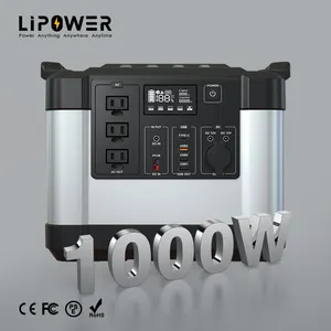 Портативный источник питания Lipower на солнечной батарее, 1000 Вт, Вт-ч