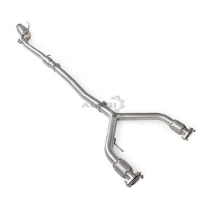 Tubo de Escape Delantero en Forma de Y de Gran Calibre para Infiniti Q50S 3.7 2014-2022, Acero Inoxidable de 1.5 mm de Espesor, Acabado Liso - Product Image 5