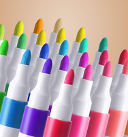 Ensemble de stylos marqueurs acryliques 12 24 36 48 couleurs Logo personnalisé Marqueurs de dessin pour enfants Stylo à pointe feutre pour fournitures artistiques