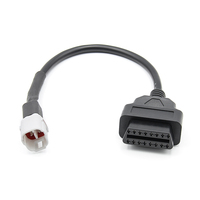 OBD-Motorradkabel für Yamaha 4-Pin-Stecker Diagnosekabel zu OBD2 16-Pin-Adapter
