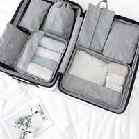 Ensemble de sacs de voyage personnalisés, 7 pièces de haute qualité, Cubes d'emballage cationique Oxford, ensemble de 7 pièces pour valises
