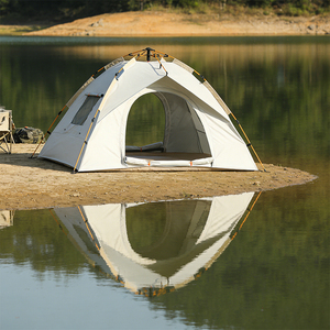 Tente de <span class=keywords><strong>camping</strong></span> automatique pour 2 personnes avec logo personnalisé, imperméable PU 2000 mm, polyester 210T, installation instantanée, vente en gros - Product Image 6