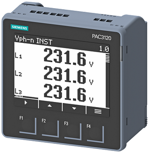 Compteur de puissance triphasé Siemens PAC3120, dispositif de surveillance de l'énergie, compteur numérique pour la mesure de la puissance industrielle - Product Image 1