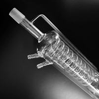 Condensateur à bobine de quartz personnalisé, condensateur en spirale Graham en silice fondue de haute pureté pour la distillation et le reflux