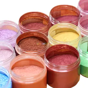 50 Colors Eye Shadow Chameleon Pigment Chrome Metallic Loose Mica Powder Pearl Pigment For Coating