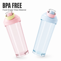Bouteille de sport shaker 26 oz pour protéines, portable, en PP sans BPA, anti-fuite, avec poignée, pour fitness et eau