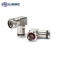 Connecteur mâle LWMC N à angle droit pour câble LMR300 et câble de 7 mm jusqu'à 6 CHz VSWR 1.3 Max