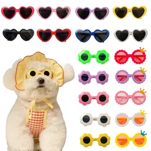 Diverses couleurs de lunettes de soleil pour chien et chat Lunettes de soleil mignonnes pour chiot et chaton