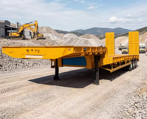 Remolque de Plataforma Baja Personalizado de 80-120 Toneladas para Transporte de Maquinaria Pesada, Semirremolque de Plataforma Baja en Venta - Product Image 1