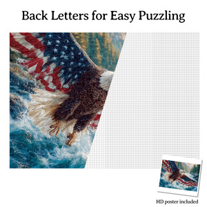 Puzzle d'animaux en carton de 1000 pièces, 1,9 mm, haute qualité, personnalisable pour la décoration et les cadeaux d'entreprise - Product Image 6