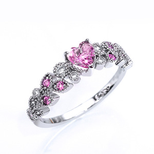 Anello alla Moda Hip Hop con Zirconi per Bambini, Anello Religioso con Gemma e Tecnologia di Incastonatura a Griffe, in Ottone Placcato - Product Image 2