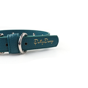 Venta al por mayor personalizado colorido impermeable Pu cuero Rhinestone perro Collar Bling brillante Pu cuero gato Collar - Product Image 4