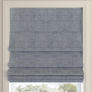 Persianas Romanas Inalámbricas Personalizadas Sun Zero Seraphina con Textura, 100% Opacas, <span class=keywords><strong>para</strong></span> Ventana - Product Image 1