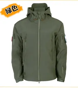 Tad Sharkskin Soft-shell Hardshell Jacket Men's Outdoor Tactical Jacket Uniform M65 Windbreaker Jacket