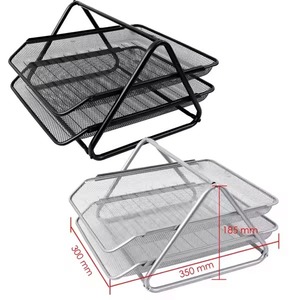 Plateaux <span class=keywords><strong>de</strong></span> <span class=keywords><strong>bureau</strong></span> coulissants à 2 niveaux, design moderne, robustes en métal, pour une organisation efficace et un gain <span class=keywords><strong>de</strong></span> place, idéaux pour le <span class=keywords><strong>bureau</strong></span>, la maison et l'école. - Product Image 4