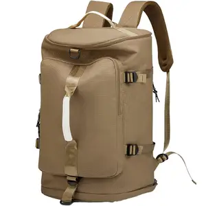 Premium Nylon Weekender Sneaker Training Fitness Workout Duffel Backpack Women Custom Gym Travel Sport Duffle Bag For Men