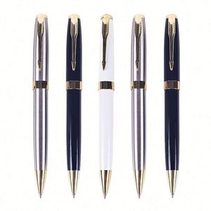 Custom Ps-20250902-13 Classic Metal Ballpoint <b>Pen</b> With Multi-Colored Ink in Black <b>Gold</b> White for Business Corporate Use - Product Image 2