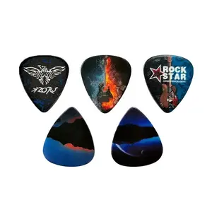 Affordable OEM Custom Celluloid Delrin Nylon Material Standard JAZZ Guitar Picks for All Kind of Guitar and Jewelry Gift