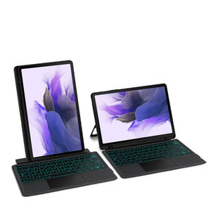 เคสหนังแบบบางเฉียบสำหรับ <span class=keywords><strong>Samsung</strong></span> Galaxy Tab S9 Plus พร้อมฝาครอบคีย์บอร์ดไร้สายสำหรับ Galaxy Tab <span class=keywords><strong>S7FE</strong></span> TB029 - Product Image 2