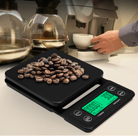 Timbangan dapur Digital ABS, penimbang elektronik portabel dengan Timer