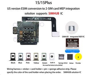 แปลง Wylie <span class=keywords><strong>Sim</strong></span> Flex <span class=keywords><strong>E</strong></span>-<span class=keywords><strong>SIM</strong></span> เป็น <span class=keywords><strong>2</strong></span>-<span class=keywords><strong>SIM</strong></span> สำหรับ Upersnow / บัตร DB IC สำหรับ <span class=keywords><strong>iPhone</strong></span> 15/ 15Plus รุ่น US Wylie Mep - Product Image 2