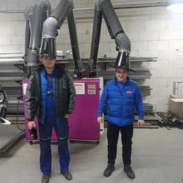 Évacuateur de fumée de soudage autonettoyant CE, collecteur de poussière avec deux tuyaux d'aspiration - Product Image 6