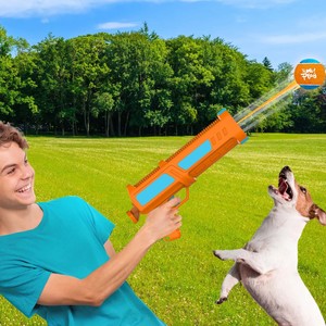 Lanzador de catapulta de tenis para entrenamiento de perros al aire libre de dibujos animados, pistola de lanzamiento interactiva para mascotas, juguete felino, Cañón de servicio - Product Image 4