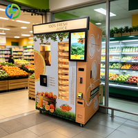Distributeur automatique de jus d'orange frais réfrigéré pour centres commerciaux, aéroports et gares
