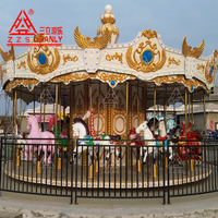 Meilleure Vente 2026 Manège Carrousel en Fibre de Verre pour Intérieur/Extérieur, Équipement d'Attraction pour Centre Commercial