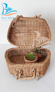 Panier de rangement en rotin écologique pour pique-nique de voyage, valises à bagages, sacs de voyage - Product Image 4