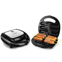 Machine à Hot-Dogs Électrique Mini Professionnelle Sonifer SF-6070 220V, Gaufrier à Hot-Dogs 6 Trous pour la Maison