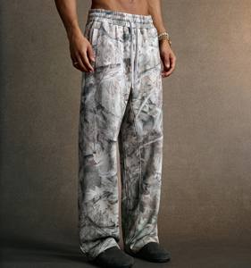 스트리트웨어 헐렁한 스타일 열 전달 인쇄 위장 카고 바지 남성 캐주얼 작업복 바지 - Product Image 1