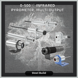 스테인리스 스틸 600C 4-20mA 출력 적외선 온도계 온도 센서 및 송신기 2m 와이어 포함 - Product Image 2