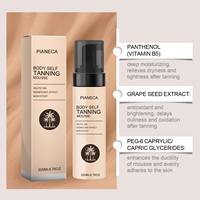 Mousse autobronzante foncée (200 ml), mousse autobronzante transparente brillante pour un autobronzant d'aspect naturel, autobronzant progressif